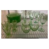 Green Uranium Glass Tableware