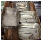 Four Metal Camp Cooking Mess Kits
