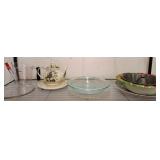 Kitchenware Lot Including Teapot and Glass Items