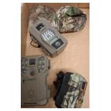 Three Trail Cameras with Accessories