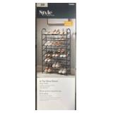 8-Tier Shoe Stand With Gray Finish