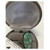 Silver Ring With Turquoise Stone in Luria