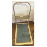 Metal Platform Cart with Blue Mat Surface