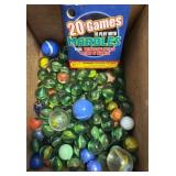 Marbles with Booklet in Wooden Box