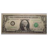 1968 Barr Signature $1 Federal Reserve Note