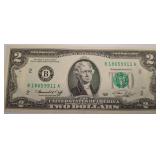 1976 U.S. Bicentennial $2 Note, Series B18659911A