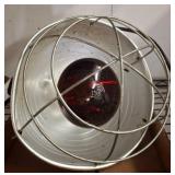 Metal Heat Lamp With Red Bulb
