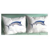 Marlin-Themed Throw Pillows