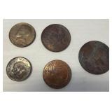 Five Mixed Commemorative Coins