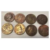 8 Susan B. Anthony 1979 Dollar Coins