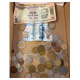 Worldwide Coins and Banknotes Assortment