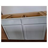 White Double Cabinet Base, 48x24x35