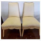Upholstered Chairs with Carvee Accents