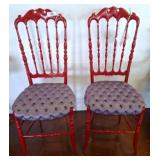 Red Lacquer Chiavari Chairs