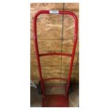 Red Metal Hand Truck with Wheels