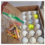 Golf Balls and Tees in Box