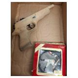 Wooden Toy Gun and Lou Gehrig Ornament