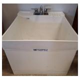 White E.L. Mustee Utility Sink with Faucet