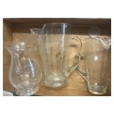 Clear Glass Pitchers and Vases
