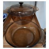 Anchor Hocking Amber Casserole Dishes, 2 Pieces
