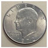 1972 Eisenhower Silver Dollar Coin