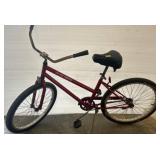 Red Island Cruiser Bicycle with Single-Speed Gear