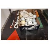 Golf Balls and Chipper Net