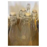 Glass Bottles with Swing-Top Closures