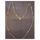 Gold-Tone Chain Necklace Marked Avon