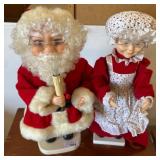Santa and Mrs. Claus Animatronic Figures