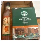 Starbucks Pike Place Pods and Torani Syrup Bottle