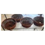 Metal Rack with Four Burton + Burton Baskets