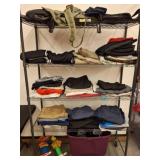 Shelving Unit With Clothing and Accessories rack i