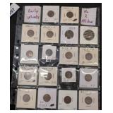 Wheat Cents in Protective Sleeves