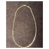 17-Inch 925 Gold-Tone Link Chain Necklace