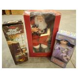 Thermos Bar Tender, Santa Figure, and Cathay Doll
