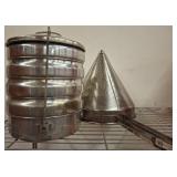 Winco Coarse Mesh Strainer and Steamer Set