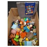 Figurines and BurgerTime NES Cartridge