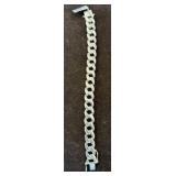 Sterling Silver Curb Link Bracelet, 8 Inches