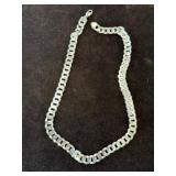 140g, 30in Silver-Tone Cuban Link Chain
