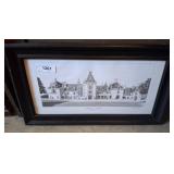Framed Print of Biltmore House Illustration