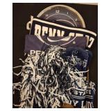 Penn State Memorabilia Lot With Clock and DVDs
