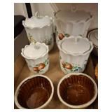 Jay Import Ceramic Canister Set and Bowls