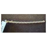 Sterling Silver Heart Link Bracelet