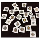 Bag foreign buttons and tokens