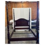 Henkel Harris Genuine Mahogany king Four-Poster Be