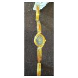 Lasale Quartz Watch with Gold-Plated Band
