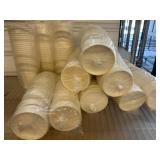 Bulk Disposable White Paper Cups, Wrapped Stacks