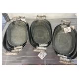 New Lulu & Co. Oval Metal Trays with Handles