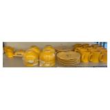 Yellow Ceramic Dinner Set with Branded Logos